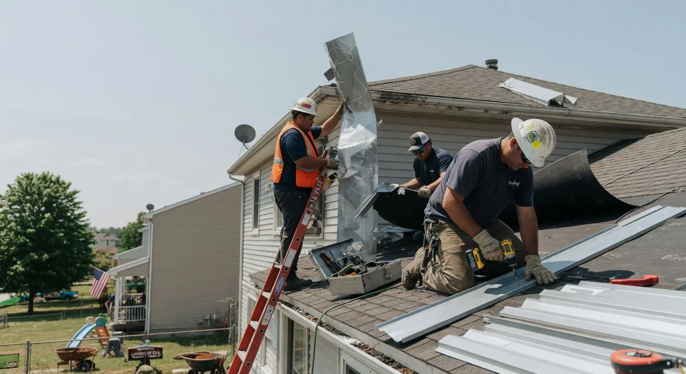 Storm Damage Metal Roof Repair in Woodlawn, TN